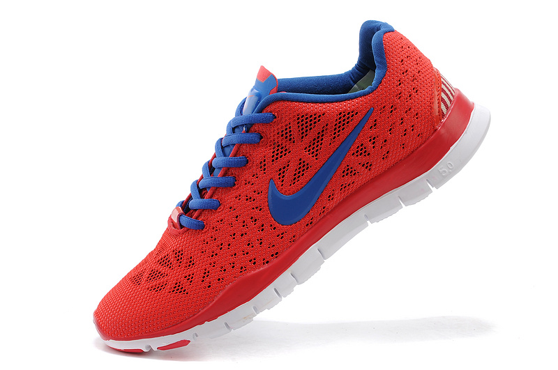 Nike libre tr s adapter 3 respirer nike chaussures libres 5.0 trainning bleu rouge (2)